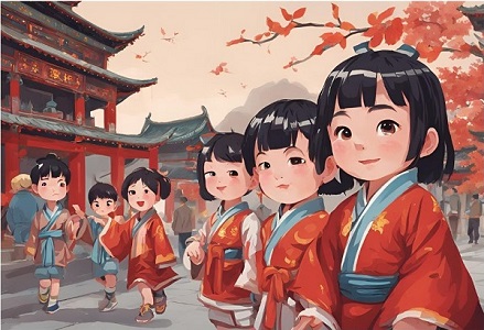 Learn Chinese Idiom: Perfect Family with A Balanced Number of Sons and Daughters