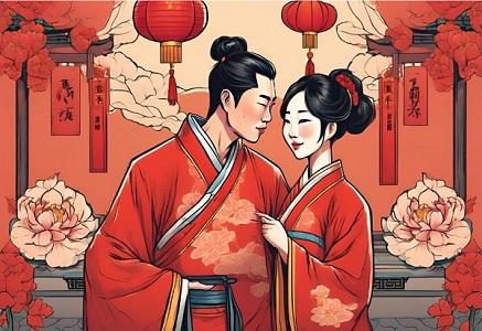 Learn Chinese Idiom: Mutual Affection Between Men and Women