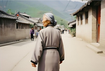 Learn Chinese Idiom: Old Women Returning to Her Roots