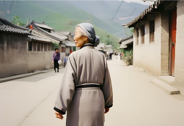 Learn Chinese Idiom Old Women Returning to Her Roots