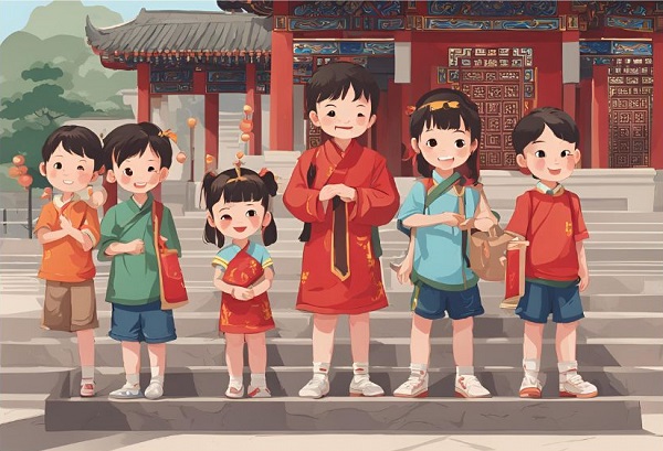 Learn Chinese Idiom Young Boys and Girls in Royal Service